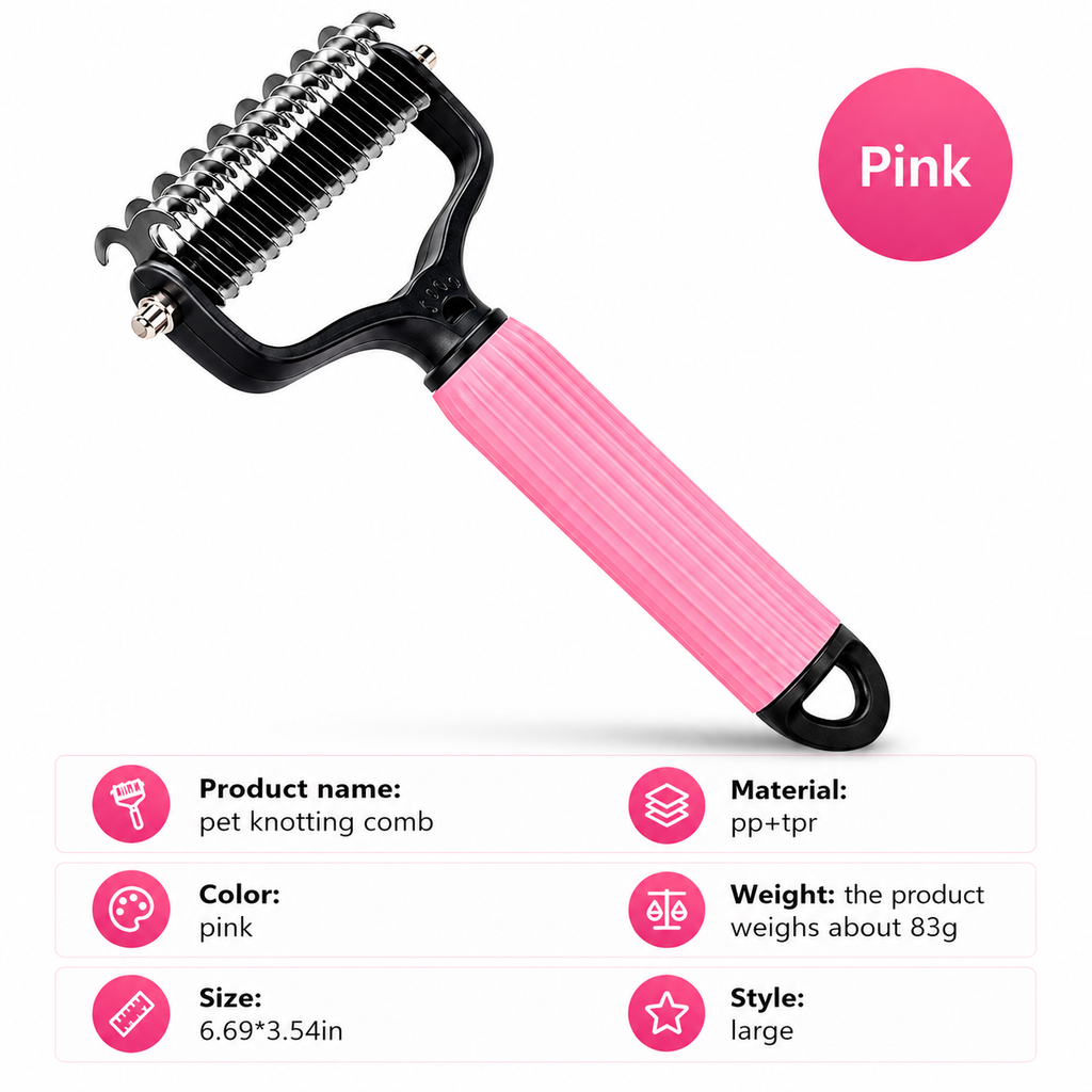 Professional Deshedding Brush for Dogs & Cats