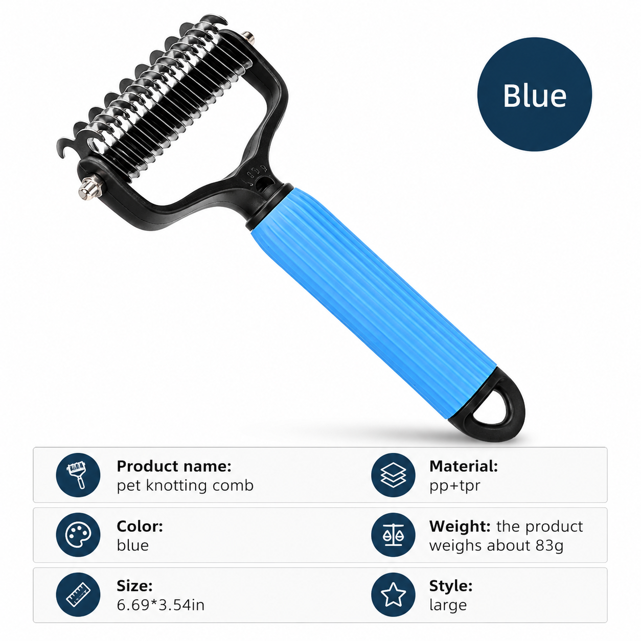 Professional Deshedding Brush for Dogs & Cats