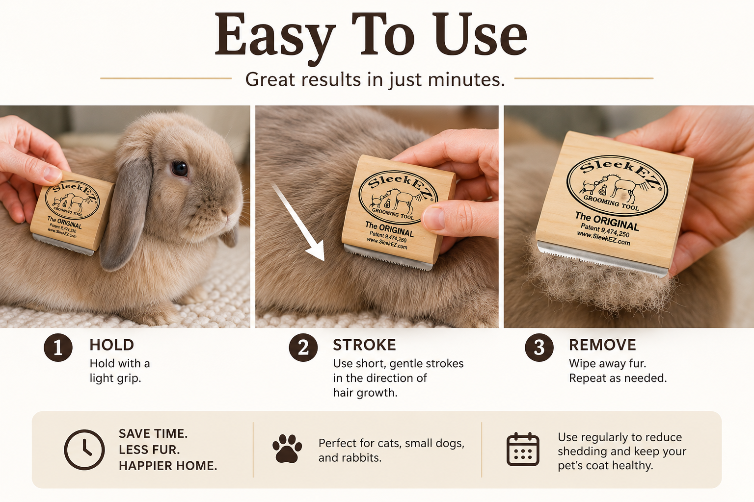 SleekEZ Deshedding Brush